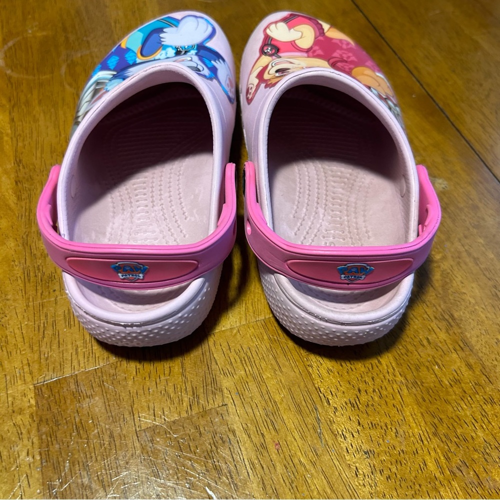 CROCS Paw Patrol Light Pink Skye & Everest | Big Girl Size 2 - Picture 3 of 9